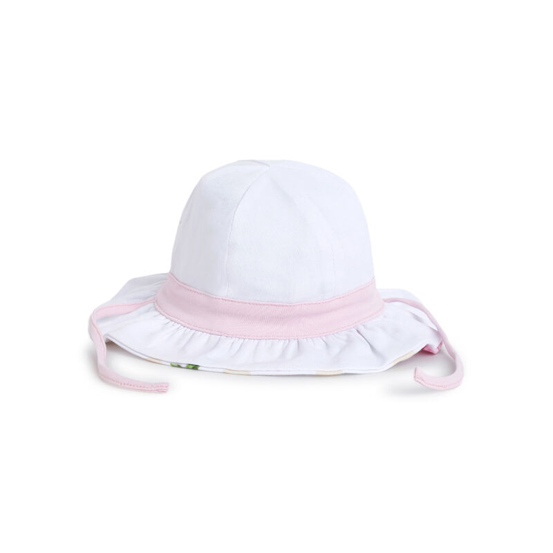 Girls White Knitted Hat image number 1